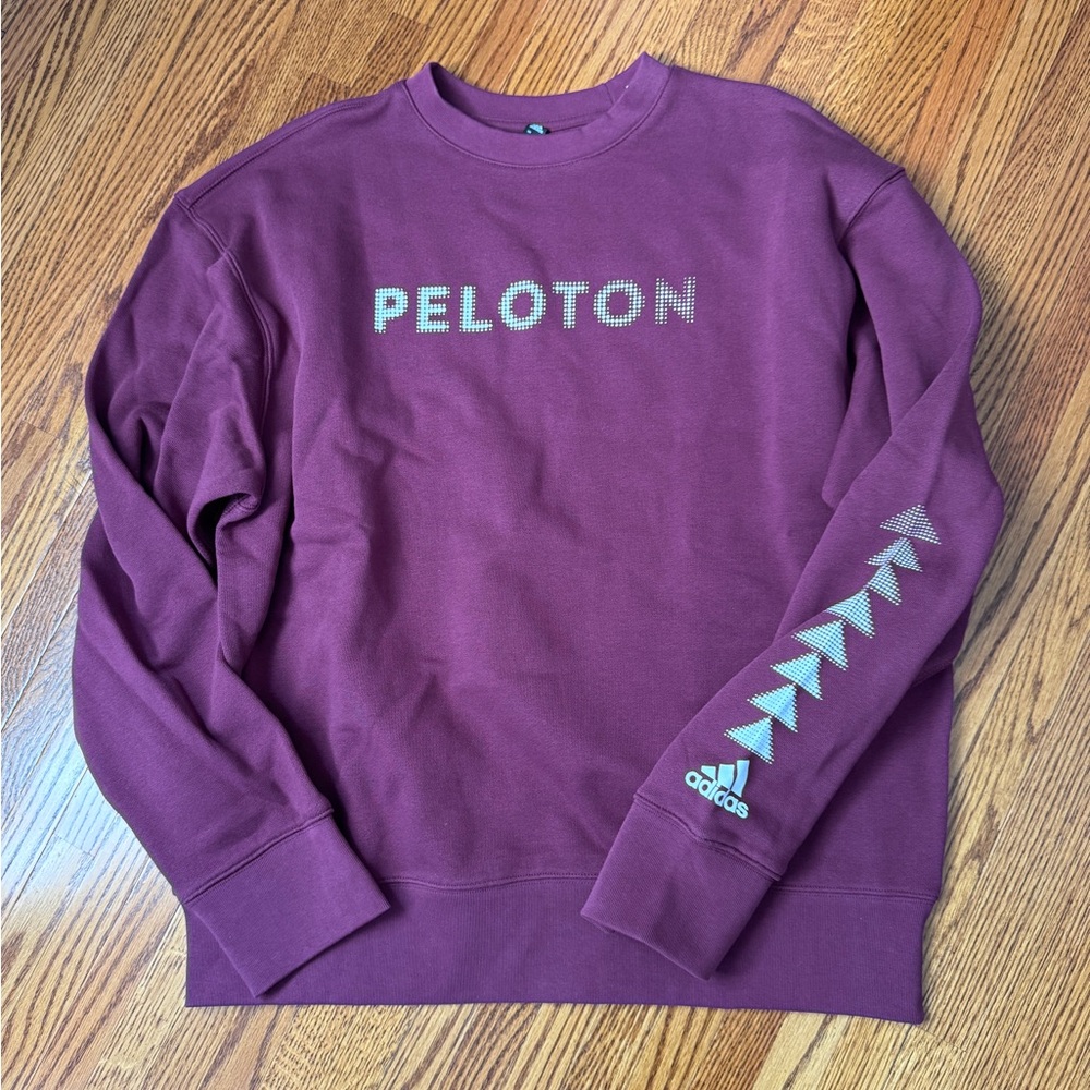 adidas Men's Peloton Burgundy Crewneck Sweatshirt
